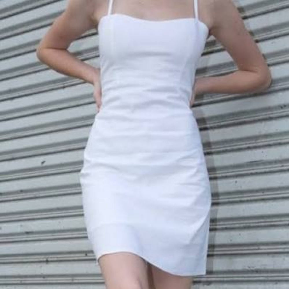 Brandy Melville white Karla dress RARE